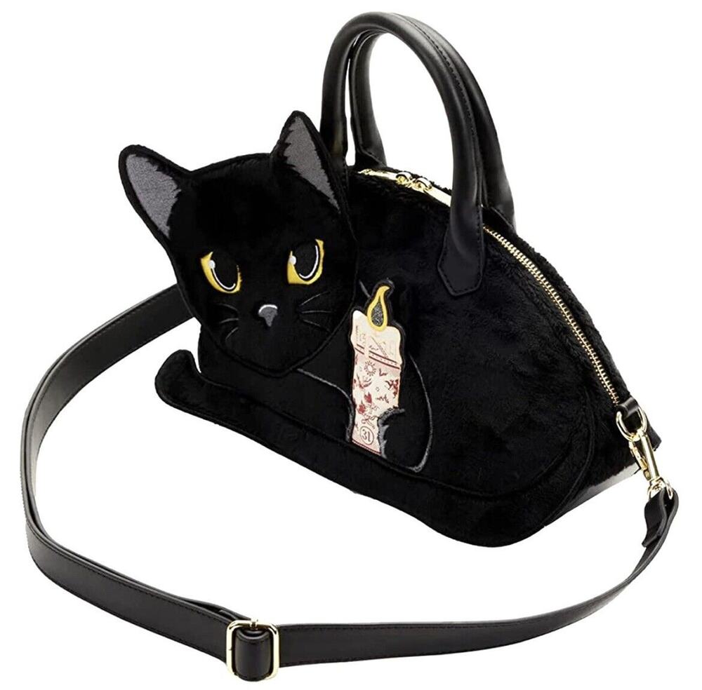 Loungefly Hocus Pocus Crossbody Handbag Purse Binx Cat Candle Disney NWT